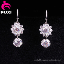 Shining Diamond Fancy Design Hanging Earrings